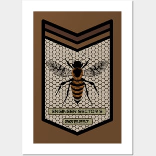 Worker Bee Badge Posters and Art